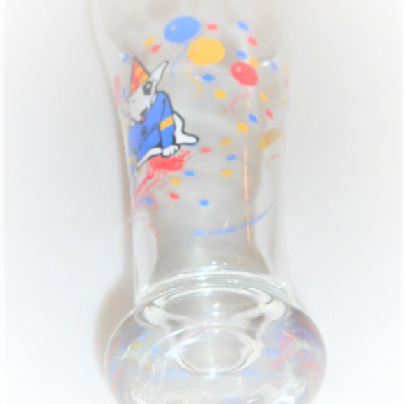 1987 BUD Light BEER Glass Anheuser Busch Inc. Spuds MacKenzie Party Animal - Picture 3 of 8